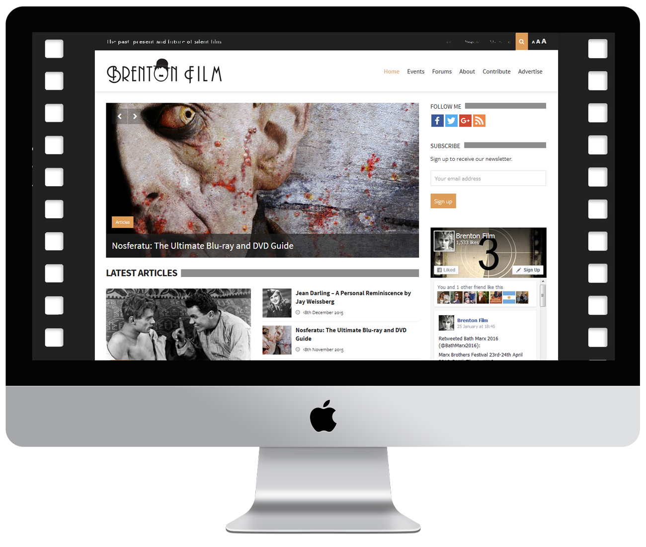 Brenton Film website development