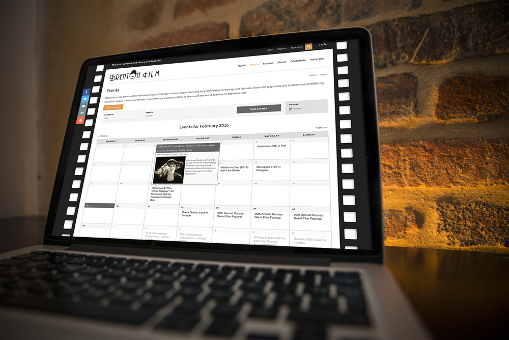 Brenton Film website events calendar